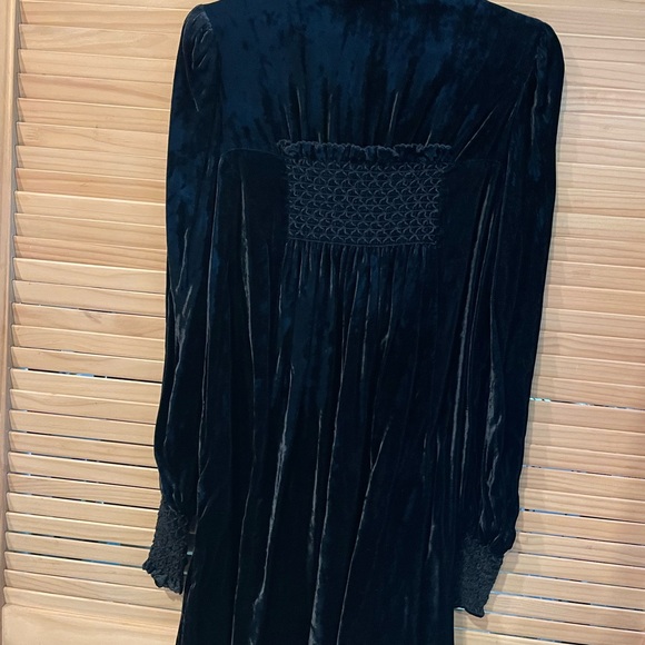 Vintage Anna Sui Black Velvet Dress - Picture 3 of 7